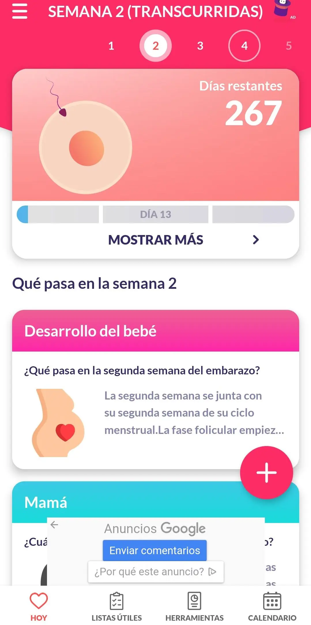 Aplicaciones para embarazadas gratis